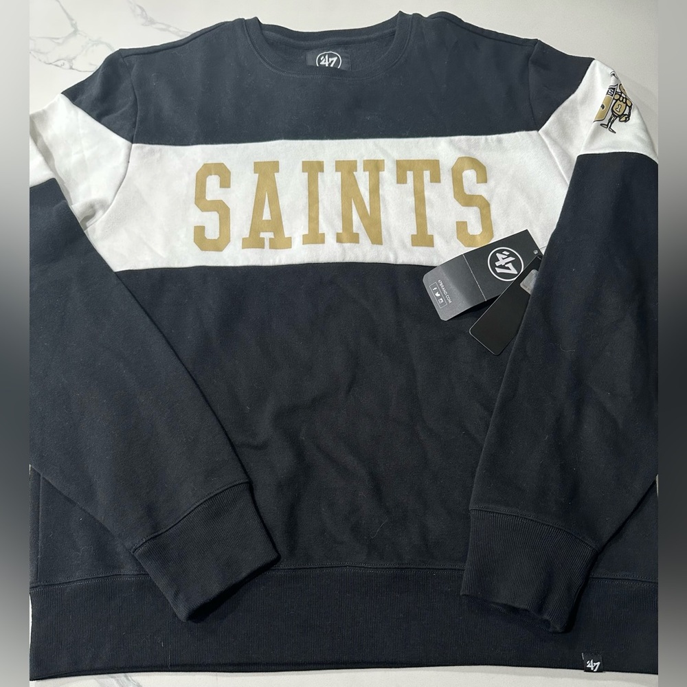New Orleans Saints Mens’s Sweatshirt (Medium & XL) Retails For $85